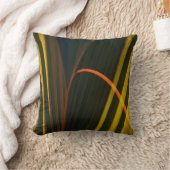 ゴールドパームの葉 熱帯の植物 クッション (ブランケット)