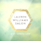 ゴールドパームスプレータンニングサロンロゴ ウィンドウクリング ウィンドウサイン (シート3)