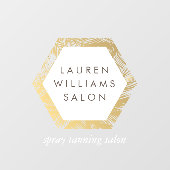 ゴールドパームスプレータンニングサロンロゴ ウィンドウクリング ウィンドウサイン (シート)