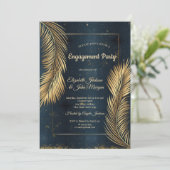 ゴールドパームリーフビーチエンゲージメント 招待状 (スタンド正面)
