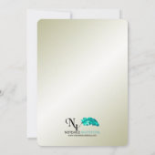 ゴールドパール 30周年 結婚記念日 招待状 (裏面)