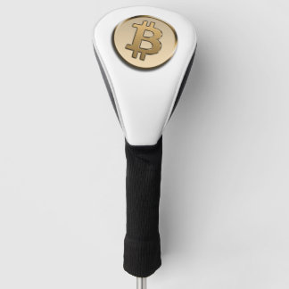 ゴールドビットコインゴルフヘッドカバー ゴルフヘッドカバー