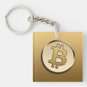 ゴールドビットコイン キーホルダー