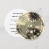 ゴールドビニールレコード クラスオブ 招待状 (正面/裏面)