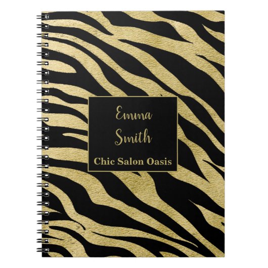 ゴールドビューティーサロンジャーナル ノートブック (正面)