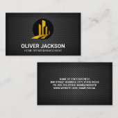 ゴールドビルロゴ | 穴あきメッシュ 名刺 (正面/裏面)