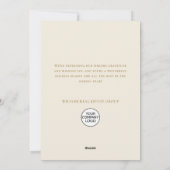 ゴールドピンクのクリスマスオーナメント コーポレートグリーティング シーズンカード (裏面)