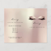 ゴールドピンクグリッター メイク アイズ ラッシュ 価格 チラシ (正面)