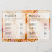 ゴールドピンク水色faaux foil二折パンフレット (裏面)