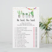 ゴールドフィエスタカクタス　彼が言った彼女が言ったゲーム (スタンド正面)