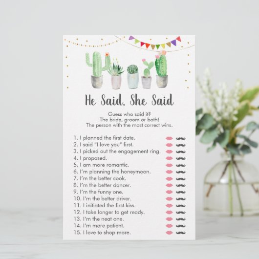 ゴールドフィエスタサボテン 彼が言った彼女が言ったゲーム (スタンド正面)