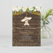 ゴールドフィエスタ洗礼とファーストバースデー 招待状 (スタンド正面)