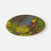 ゴールドフィッシュコイ池スイレン ペーパープレート (アングル)