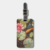 ゴールドフィッシュコイ池スイレン ラゲッジタグ (正面縦)