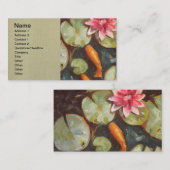 ゴールドフィッシュコイ池スイレン 名刺 (正面/裏面)