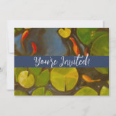 ゴールドフィッシュコイ池スイレン 招待状 (正面)