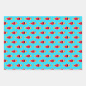 ゴールドフィッシュサンタクリスマス ラッピングペーパーシート (正面3)