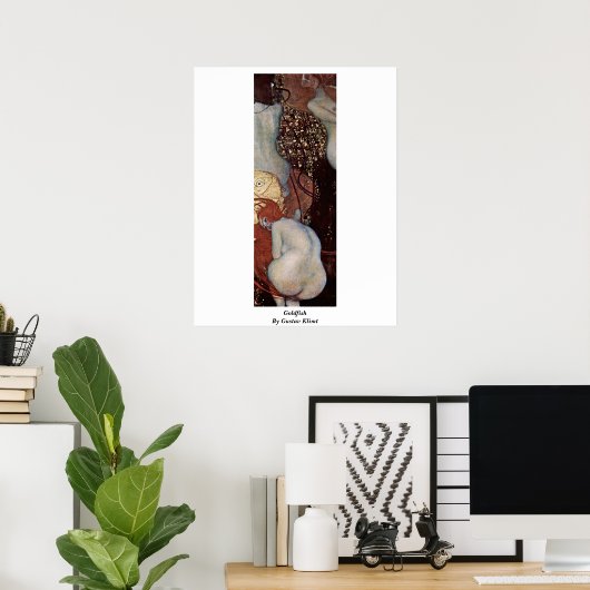 ゴールドフィッシュバイグスタフクリムト ポスター (ホームオフィス)