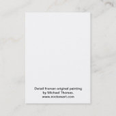 ゴールドフィッシュベビー変異株ACEOアーティスト取引カード 名刺 (裏面)