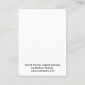 ゴールドフィッシュベビー変異株ACEOアーティスト取引カード 名刺 (裏面)