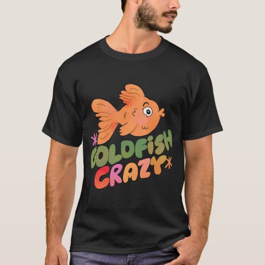 ゴールドフィッシュ・クレイジー (ピンク) Tシャツ (正面)