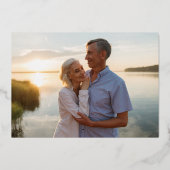 ゴールドフィフティ 50周年結婚記念日ディナー 箔招待状 (裏面)