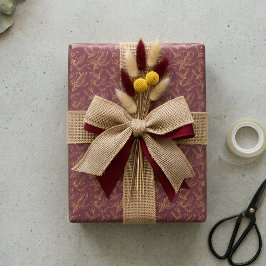 ゴールドフィリグリーアートデコ | フェアリーレン ディープマートル ラッピングペーパー