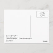 ゴールドフィンチとデイリーズプリントはがき ポストカード (裏面)