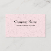 ゴールドフィンチとレッドバードハウスピンク 名刺 (裏面)