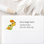 ゴールドフィンチガーデンバードマリゴールド住所 シール (インサイチュ)