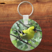 ゴールドフィンチキーチェーン キーホルダー (正面)