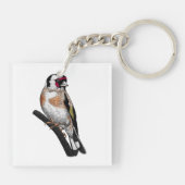 ゴールドフィンチスケッチ キーホルダー (裏面)