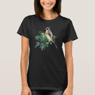ゴールドフィンチバードバーダー野鳥観察 Tシャツ