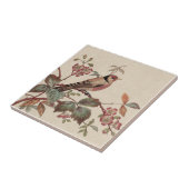 ゴールドフィンチポリクローム(犬)スタッフォードレプロアンティーク タイル (側面)