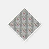 ゴールドフィンチ及び（鳥）ショウジョウコウカンチョウ スタンダードカクテルナプキン (角)