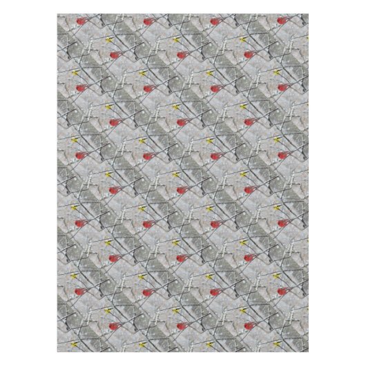 ゴールドフィンチ及び（鳥）ショウジョウコウカンチョウ テーブルクロス (正面)