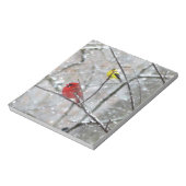 ゴールドフィンチ及び(鳥)ショウジョウコウカンチョウ ノートパッド (回転)