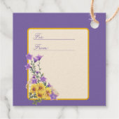 ゴールドフィンチ春庭園の結婚式クリーム水平 フェイバータグ (裏面)