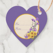 ゴールドフィンチ春庭園の結婚式クリーム水平 フェイバータグ (裏面)