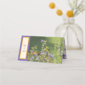 ゴールドフィンチ春庭園の結婚式クリーム プレイスカード (裏面)