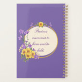 ゴールドフィンチ春庭園の結婚式パープル プランナー手帳 (裏面)