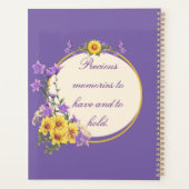 ゴールドフィンチ春庭園の結婚式パープル プランナー手帳 (裏面)