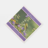 ゴールドフィンチ春庭園の結婚式 スタンダードランチョンナプキン (角)