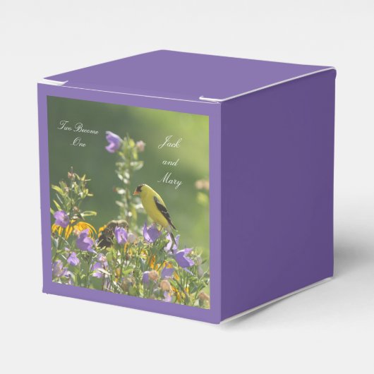 ゴールドフィンチ春庭園の結婚式 フェイバーボックス (正面サイド)