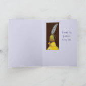 ゴールドフィンチ記念日カード カード (内部)