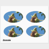 ゴールドフィンチ 楕円形シール (シート)