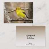 ゴールドフィンチATC 名刺 (正面/裏面)