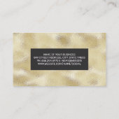 ゴールドフォイルきらめくの背景 名刺 (裏面)