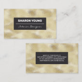 ゴールドフォイルきらめくの背景 名刺 (正面/裏面)