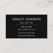 ゴールドフォイルとブラックフォトグラファーの名刺 名刺 (裏面)